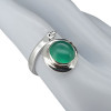 Green Onyx Sterling Silver Adjustable Ring