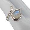 Moonstone Sterling Silver Adjustable Ring