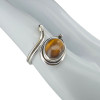 Tiger Eye Sterling Silver Adjustable Ring