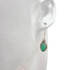 Green Onyx Sterling Silver Dangle Earrings