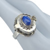 Lapis Sterling Silver Locket Ring