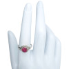 Faceted Composite Ruby Ring