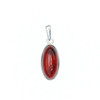 Cherry Amber Sterling Silver Pendant