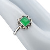 Green Onyx Sterling Silver Ring