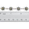 Green Amber Sterling Silver Sun Bracelet