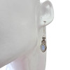 Moonstone Sterling Silver Earrings On Hooks