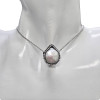 Pearl, Cubic Zirconia And Silver Necklace