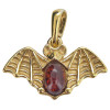 Amber 14K Gold Plated Sterling Silver Bat Pendant