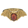Amber 14K Gold Plated Sterling Silver Bat Adjustable Ring