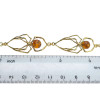 Amber 14K Gold-Plated Sterling Silver Spider Link Bracelet