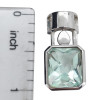 Faceted Topaz Sterling Silver Pendant