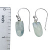 Faceted Prehnite Sterling Silver Hook Earrings