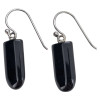 Black Onyx Sterling Silver Hook Earrings