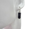 Black Onyx Sterling Silver Hook Earrings