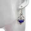 Lapis Sterling Silver Hook Earrings