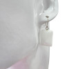 White Onyx Sterling Silver Earrings
