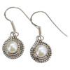 Pearl Sterling Silver Hook Earrings