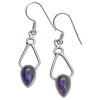 Amethyst Sterling Silver Dangle Earrings