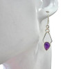 Amethyst Sterling Silver Dangle Earrings