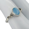 Blue Chalcedony Sterling Silver Ring