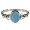 Blue Chalcedony Sterling Silver Ring