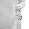 Pearl Sterling Silver Hook Earrings