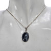 Black Agate Sterling Silver Pendant