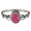 Faceted Composite Ruby Sterling Silver Ring