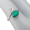 Faceted Composite Emerald Sterling Silver Ring