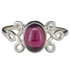 Garnet Sterling Silver Ring