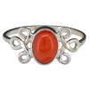 Red Onyx Sterling Silver Ring
