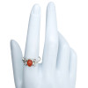Red Onyx Sterling Silver Ring