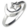Moon Sun Sterling Silver Ring