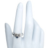 Abalone Shell Sterling Silver Butterfly Ring