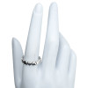 Sterling Silver Heart Band Ring