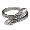 Sterling Silver Snake Adjustable Ring