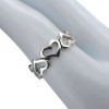 Sterling Silver Hearts Ring