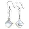 Mother of Pearl Sterling Silver Hook Earrings