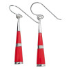 Coral Sterling Silver Hook Earrings