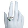 Malachite Sterling Silver Adjustable Ring