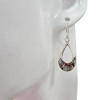 Abalone Shell Sterling Silver Dangle Earrings