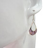 Pink Mother Of Pearl Dangle Earrings