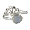 Moonstone Sterling Silver Adjustable Ring