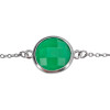 Faceted Green Onyx Sterling Silver Necklace