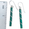 Malachite Sterling Silver Hook Earrings