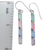 Multi-Color Sterling Silver Hook Earrings