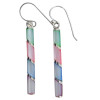 Multi-Color Sterling Silver Hook Earrings