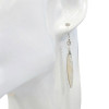 Mother of Pearl Sterling Silver Hook Earrings.