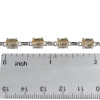 Faceted Citrine Sterling Silver Link Bracelet