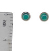 Green Onyx Sterling Silver Stud Earrings